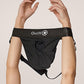 Shots Toys | OUCH! Vibrating Strap-on Panty Harness with Open Back - Black - Size M/L