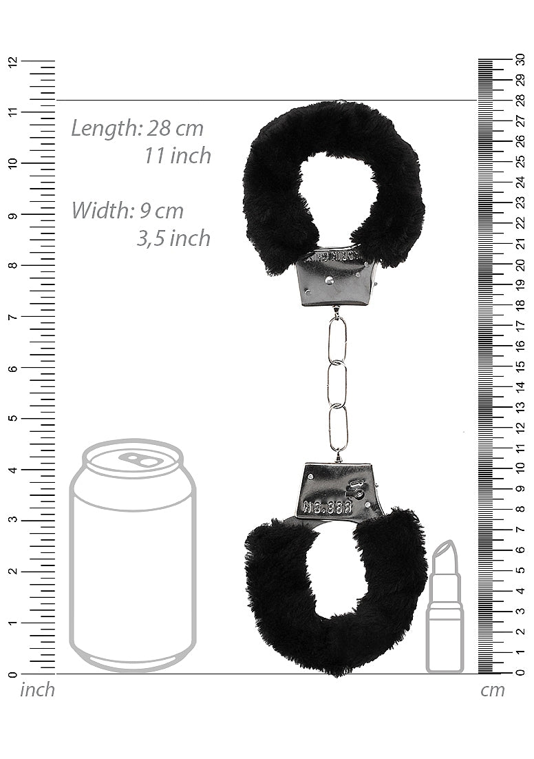 Shots Toys | Ouch! Beginners Furry Hand Cuffs - With Quick-Release Button