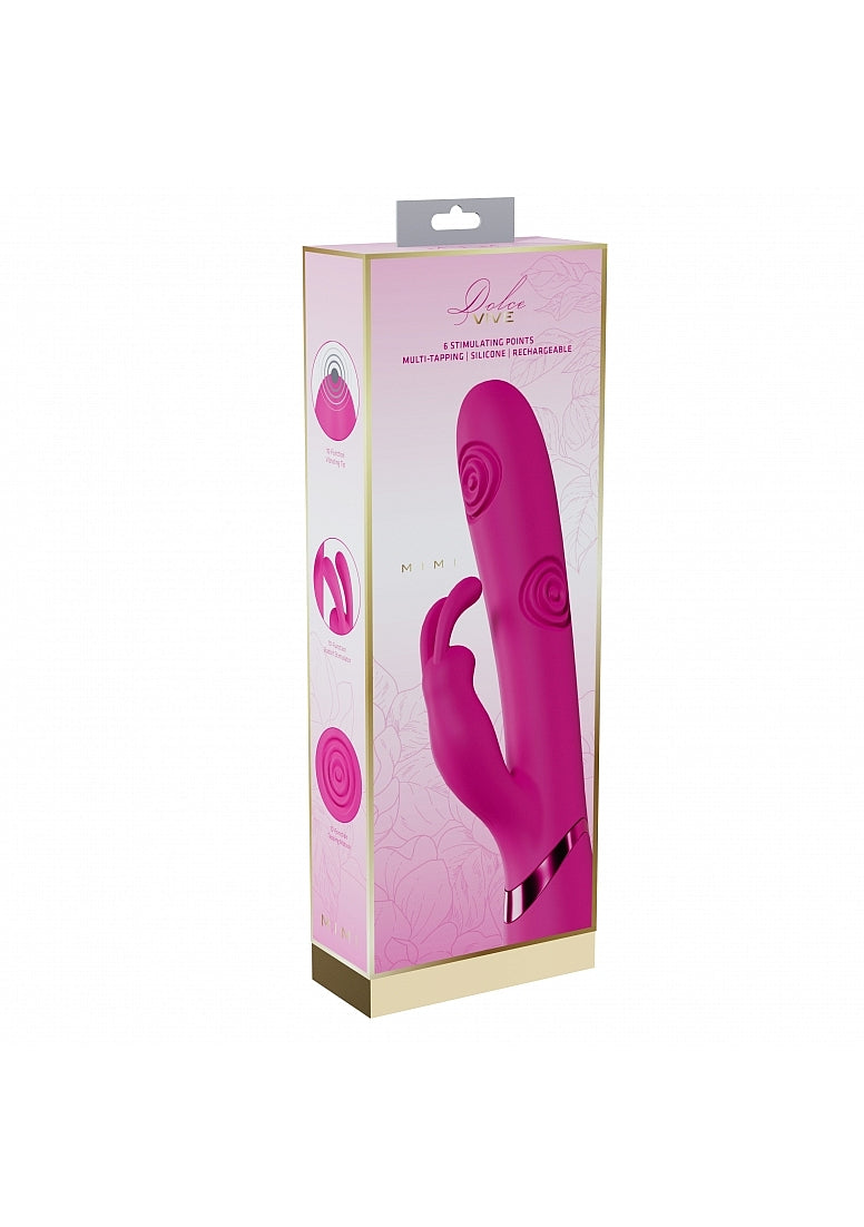 Shots Toys | VIVE Mimi Triple Motor G-Spot Tapping Rabbit Vibrator Pink