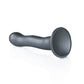 Shots Toys | OUCH! Ultra Soft Curvy G-Spot Dildo - 7" / 17 cm - Gun Metal