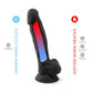 Adrien Lastic Silexd 7" Model 1 Realistic Silicone Dildo - Black