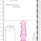 Shots Toys | REALROCK Crystal Clear 5.5" Curvy Dildo/Plug - Pink