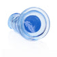 Shots Toys | REALROCK Crystal Clear 6" Straight Dildo No Balls - Blue
