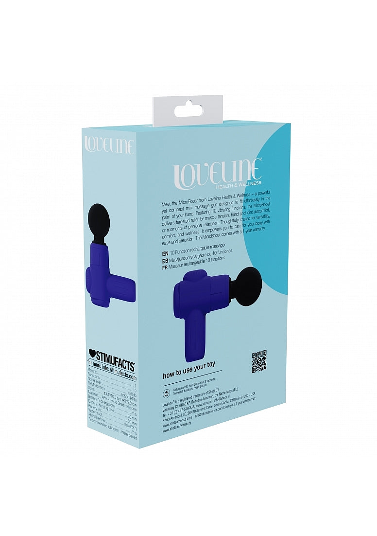 Shots Toys | LOVELINE MicroBoost Massager - Mini Massage Gun - Purple