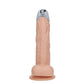 Shots Toys | REALROCK 7" Vibrating Dildo with Metal Head and Wireless Remote - Flesh