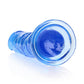 Shots Toys | REALROCK Crystal Clear 11" Straight Dildo No Balls - Blue