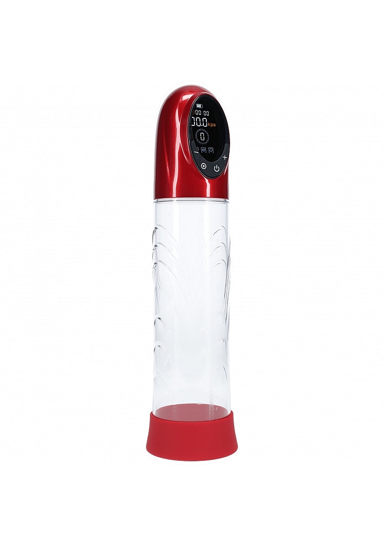 Shots Toys | PUMPED CyberPulse Automatic Penis Pump - Metallic Red Auto Penis Pump