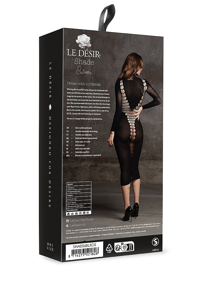 Le Desir Shade - Shade - Carme XI - Dress with Turtleneck Black Size OS