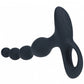 Shots Toys | LEVELZ - Remote Control Beaded Vibrating Silicone Anal Plug - Black