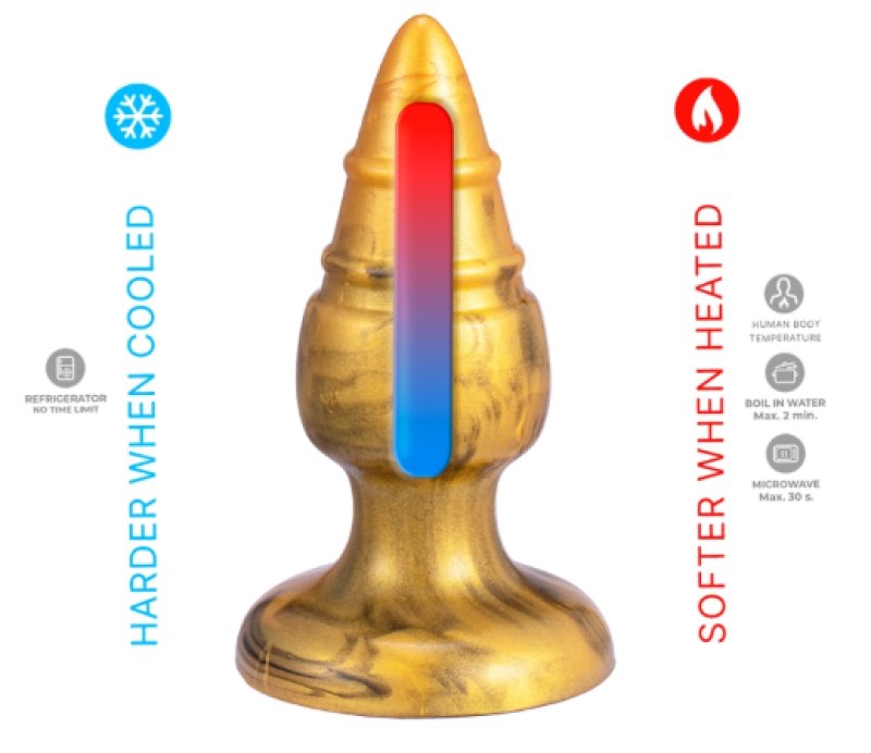 Adrien Lastic Silexd Plug Fantasy Liquid Silicone M Plug Goldy