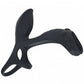 Shots Toys | LEVELZ - Vibrating Silicone Cock & Ball Ring with Shaft Loop - Black