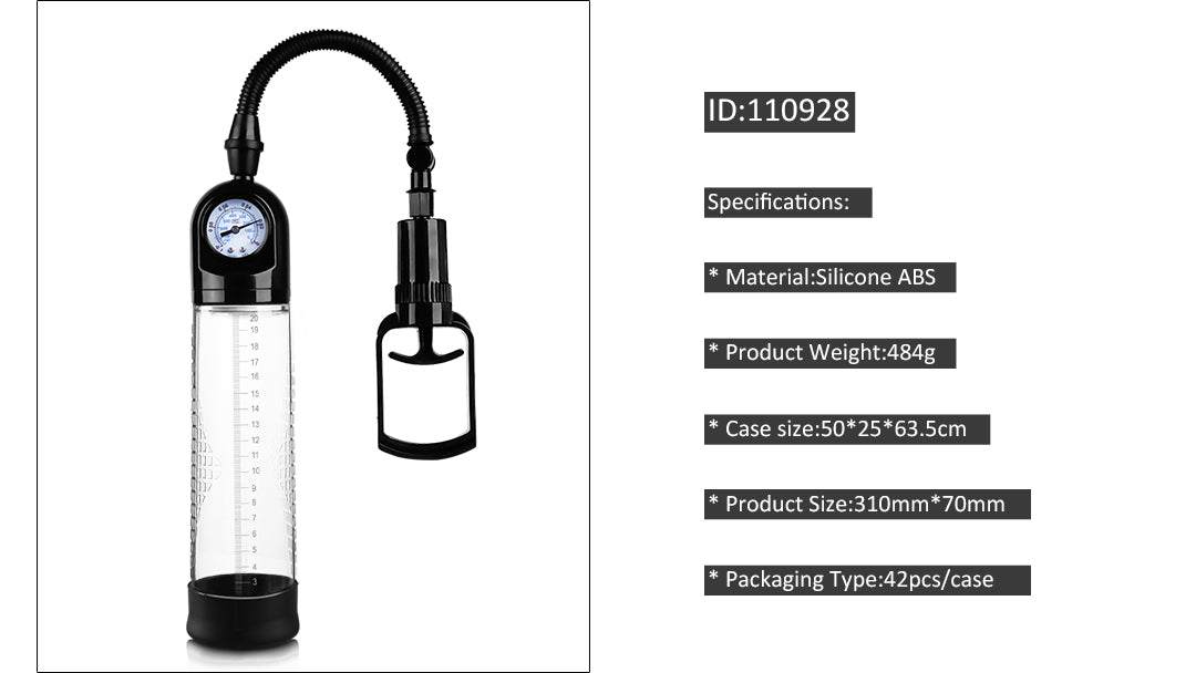 Canwin MEN Pull Rod Penis Pump with Gauge