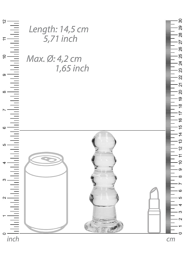 Shots Toys | REALROCK Crystal Clear 5.5" Curvy Dildo/Plug - Translucent