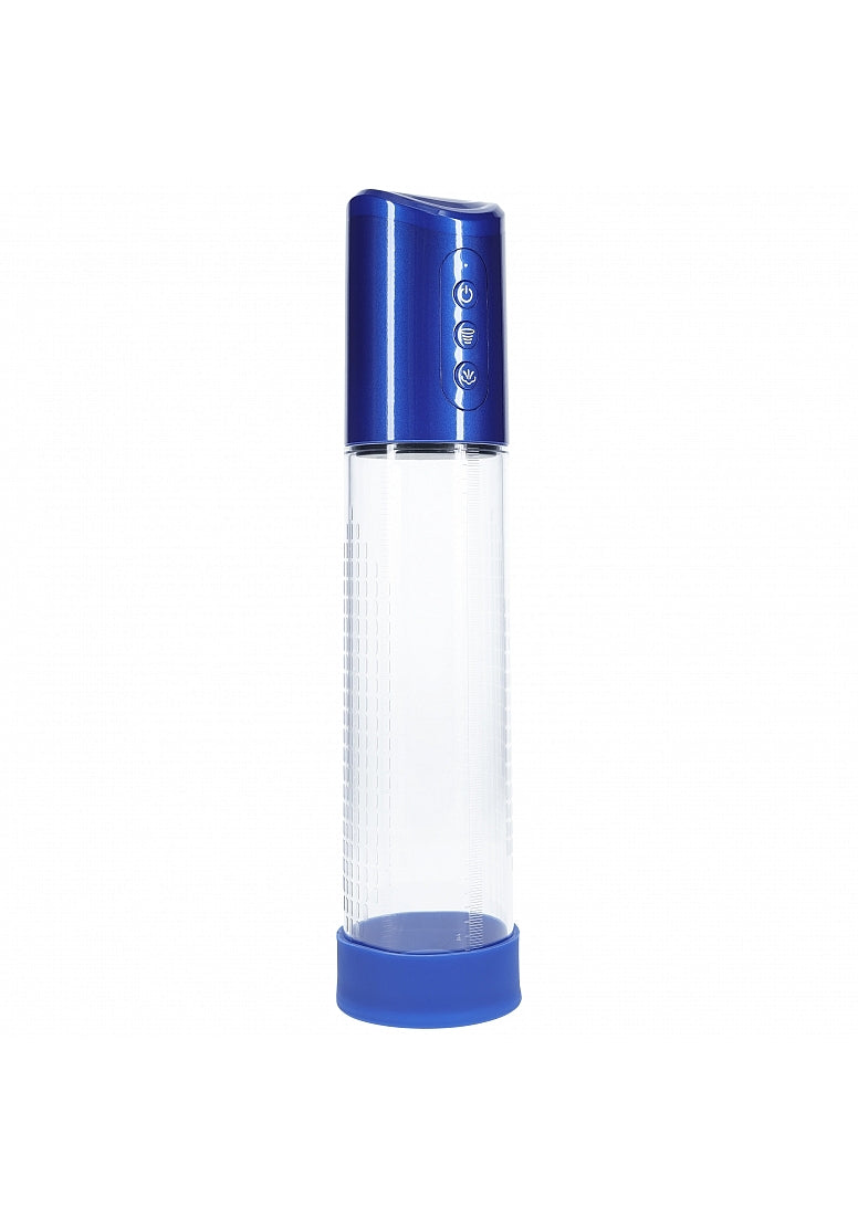 Shots Toys | PUMPED Hyperpump Automatic Pump - Metallic Blue Auto Penis Pump