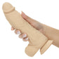 CalExotics Silicone Rechargeable Big Dick Energy Studs® 7.5"/19cm Vibrating Dildo - Ivory