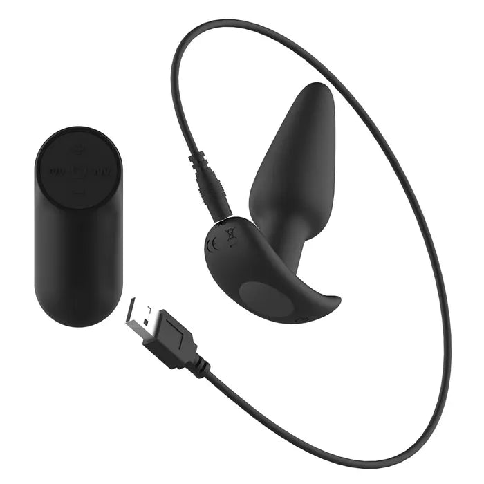 Passion Play Silicone Vibrating Butt Plug with Remote