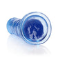 Shots Toys | REALROCK Crystal Clear 9" Straight Dildo No Balls - Blue