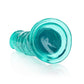 Shots Toys | REALROCK Crystal Clear 11" Straight Dildo No Balls - Turquoise