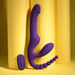 Playboy Pleasure HUG IT OUT Strapless Strap-On Triple Vibrator w Remote