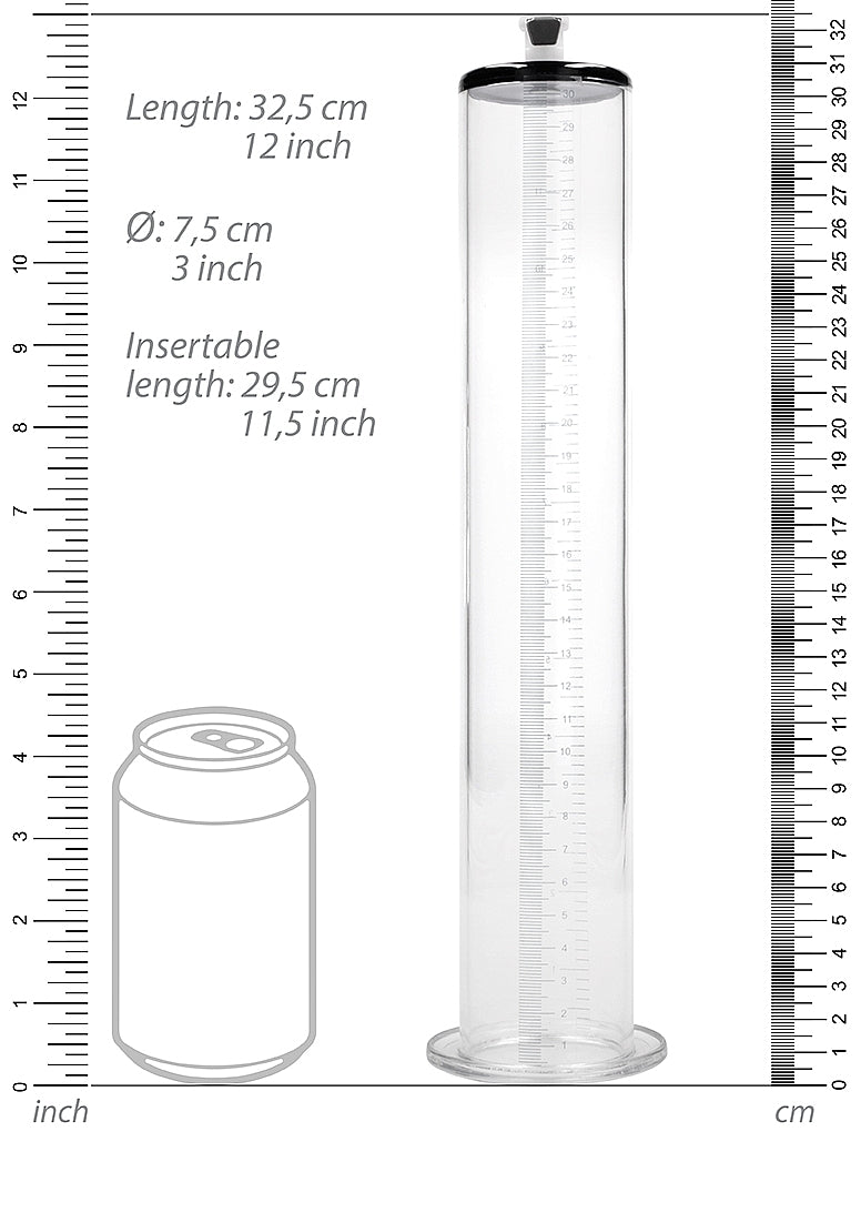 Shots Toys | PUMPED Ultra-Premium Pump 12" Wide Transparent