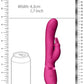 Shots Toys | VIVE May Dual Pulse-Wave & Vibrating C-Spot & G-Spot Rabbit Vibrator Pink