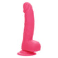 CalExotics Neon Silicone Studs Dildo 6"/15.25 cm - Pink