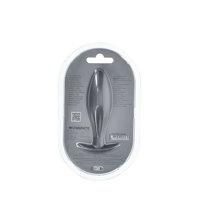 Shots Toys | OUCH! Oval Anal Plug - Gun Metal