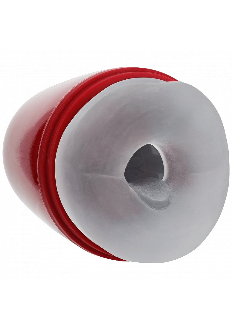 Shots Toys | PUMPED Vibrobator - Vibrating Suction Masturbator Pump - Metallic Red