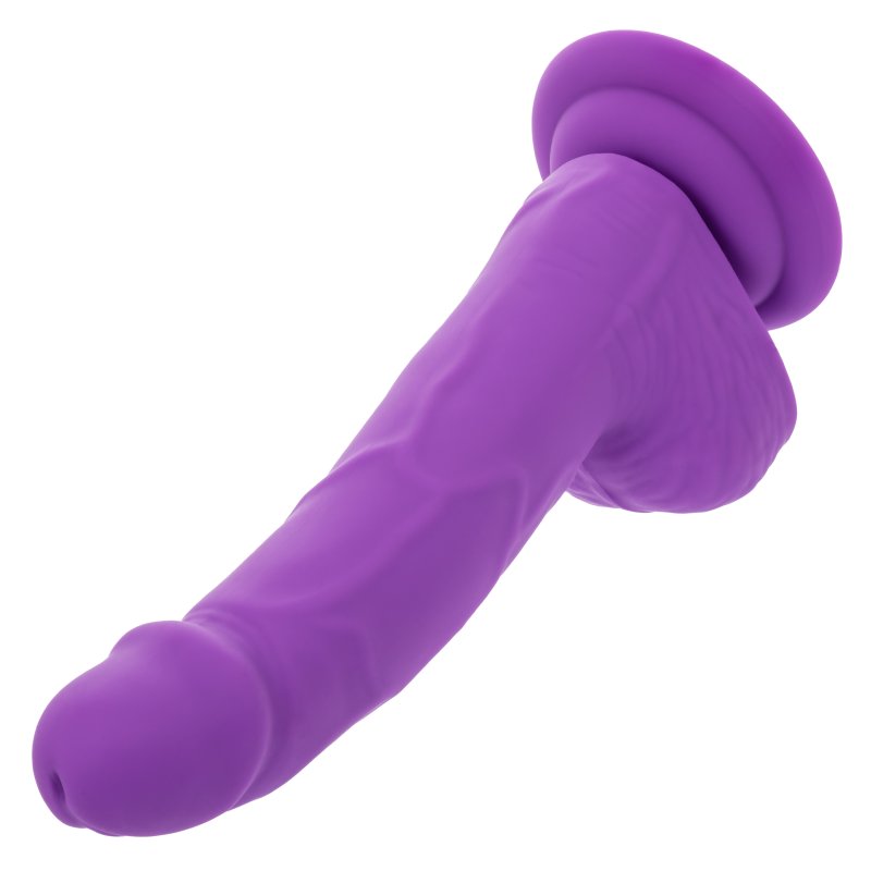 CalExotics Neon Silicone Studs Dildo 6"/15.25 cm - Purple
