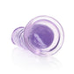 Shots Toys | REALROCK Crystal Clear 8" Straight Dildo No Balls - Purple