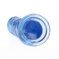 Shots Toys | REALROCK Crystal Clear 7" Straight Dildo No Balls - Blue