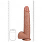 Shots Toys | REALROCK - Realistic Extra Long Dildo with Balls 14" / 35.5cm - Tan