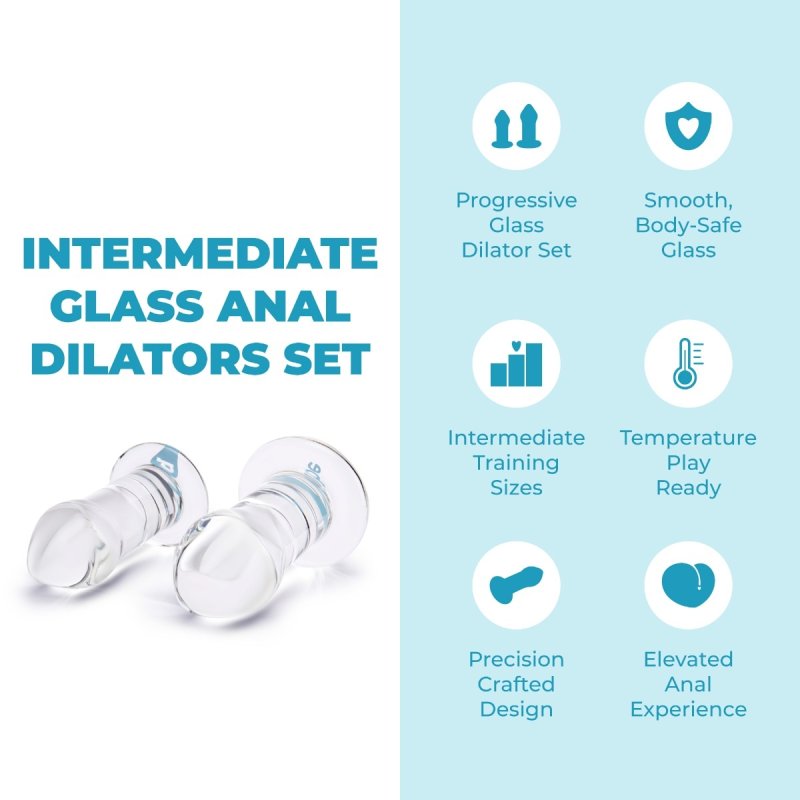 COTR | B-Vibe Intermediate Glass Anal Dilator Set