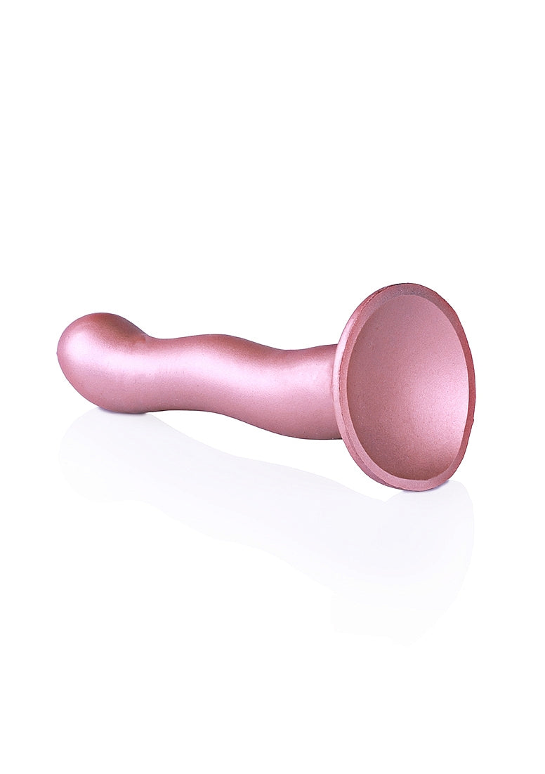 Shots Toys | OUCH! Ultra Soft Curvy G-Spot Dildo - 7" / 17 cm - Rose Gold