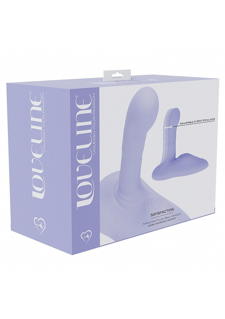 Shots Toys | LOVELINE Satisfaction - Grinder Thrusting Pulse Wave Vibrating Pad - Purple