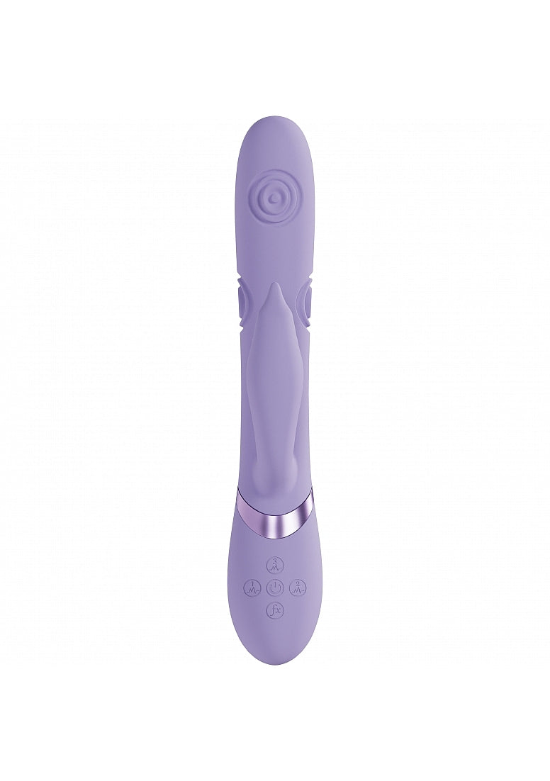 Shots Toys | VIVE Pallina Triple Motor G-Spot Vibrating Tapping Beads Clit Stimulator Lavender