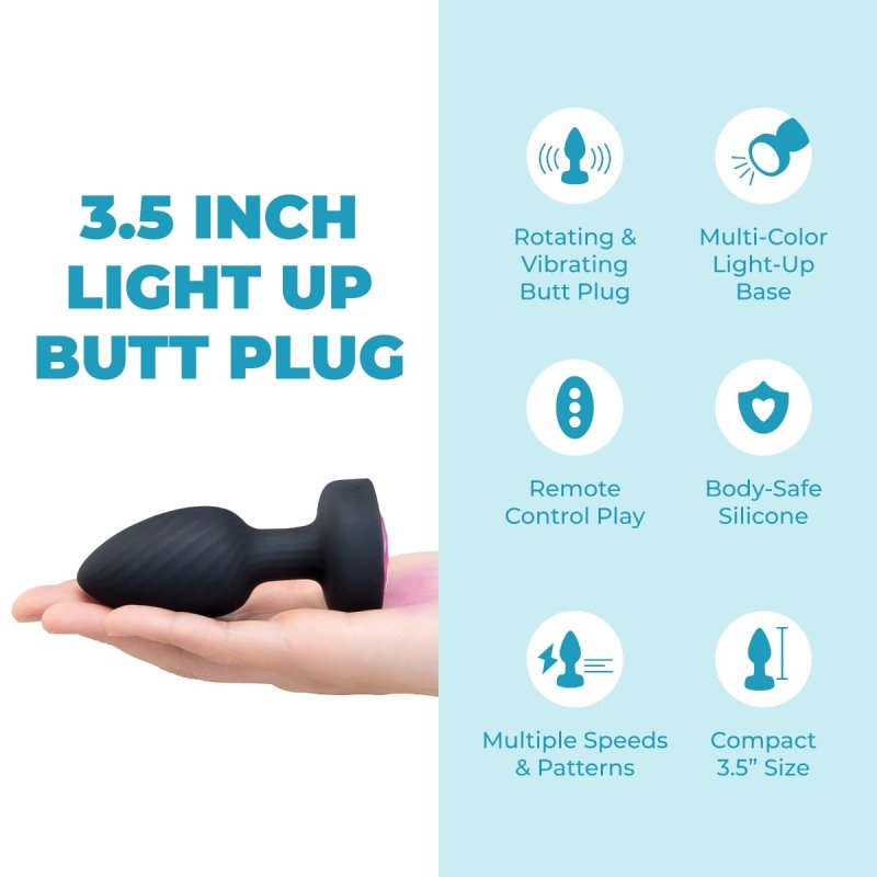 COTR | B-Vibe Light Up Vibrating Butt Plug with Remote