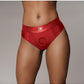 Shots Toys | OUCH! Vibrating Strap-on Thong with Removable Butt Straps - Red - Size M/L