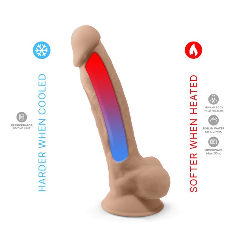 Adrien Lastic Silexd 8" Model 1 Realistic Silicone Dildo - Flesh