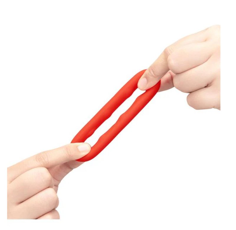 COTR | B-Vibe Flex Ring Grip - Ultra Soft Silicone Cock Ring - Red