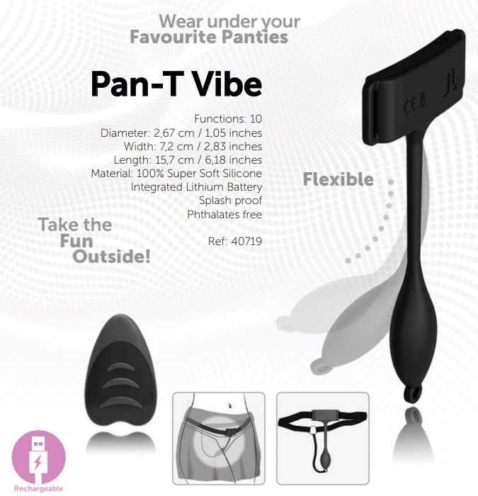 Adrien Lastic Pan-T-Vibe - Panty Vibrator with Remote