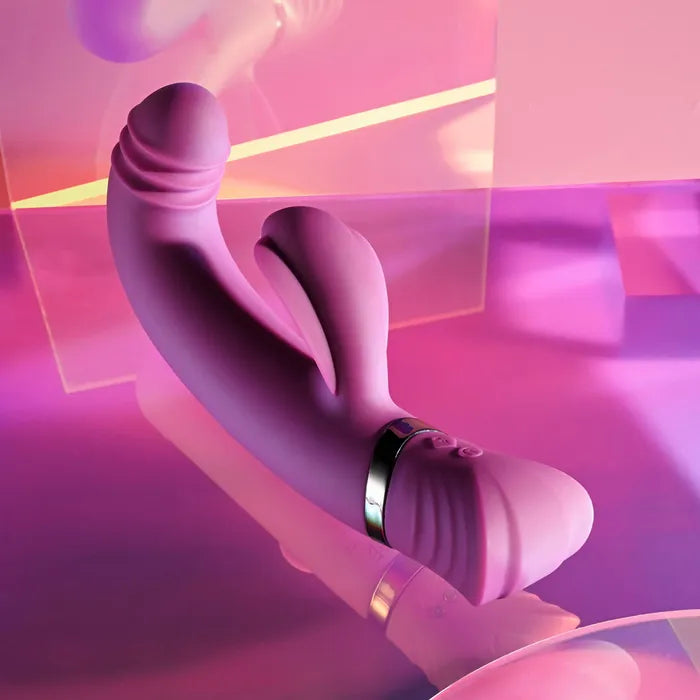 Playboy Pleasure TAP THAT Purple 16.5cm USB Rechargebale Rabbit Vibrator