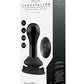 Shots Toys | Globy - Glass Vibrator With Suction Cup and Remote - Black