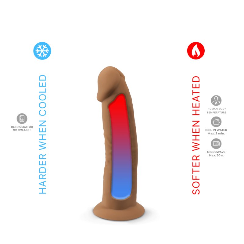 Adrien Lastic Silexd 6" Model 2 Liquid Silicone Dong Dildo Caramel