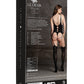 Le Desir Shade - Elara VII - Bodystocking with Open Cups Black Size OS