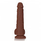 Shots Toys | REALROCK Straight Realistic Dildo with Balls - Brown 23cm (9") Dong