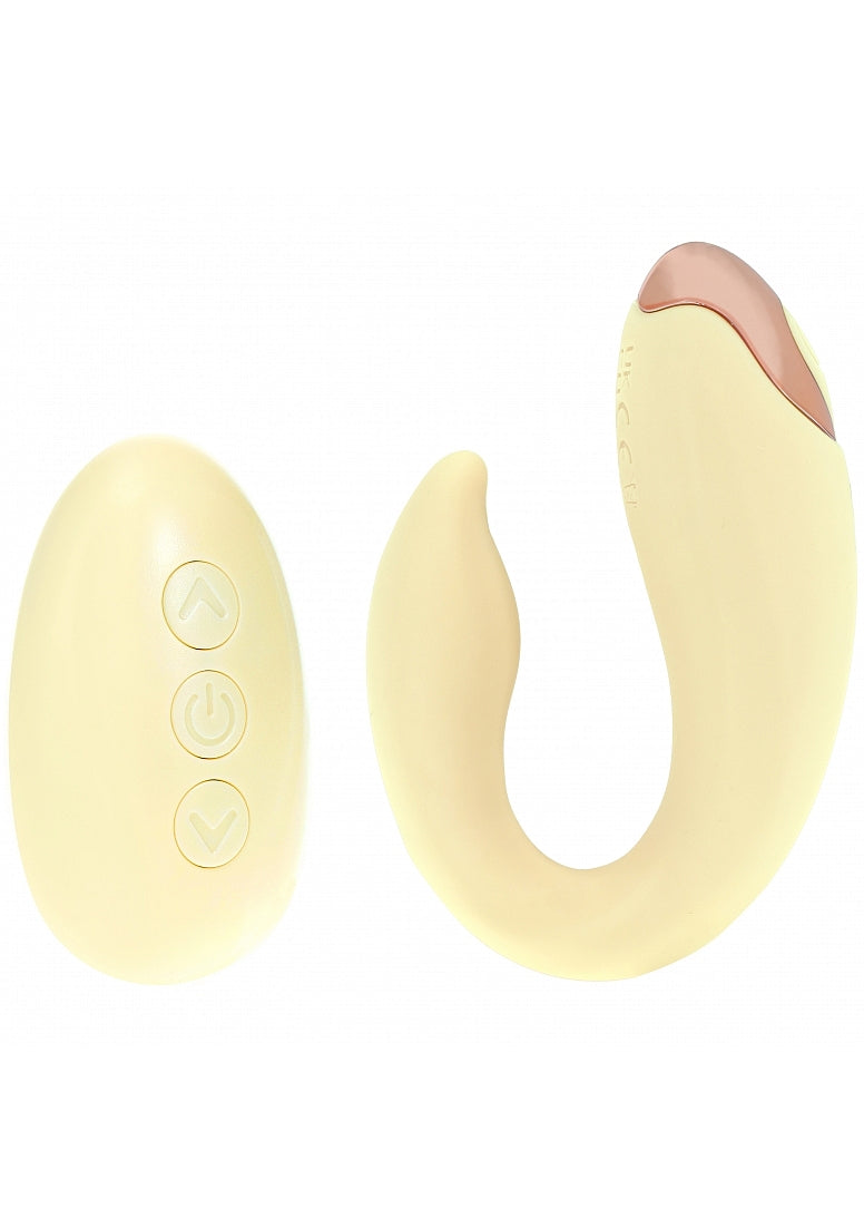 Shots Toys | LOVELINE Daydream - Remote Control 2in1 G-Spot and Clitoral Vibrator - Yellow