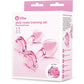 COTR | B-Vibe Pink Roses Training Set - 2 Piece Glass Butt Plug Set