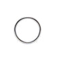Love In Leather Stainless Steel Cock Ring - 3 Pack - MULTIPLE SIZES