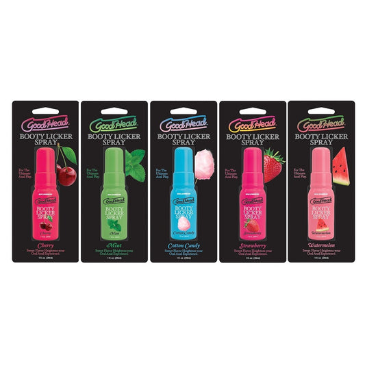 Doc Johnson GoodHead Booty Licker Spray 5 Flavors - 5x29ml - 5 Pack